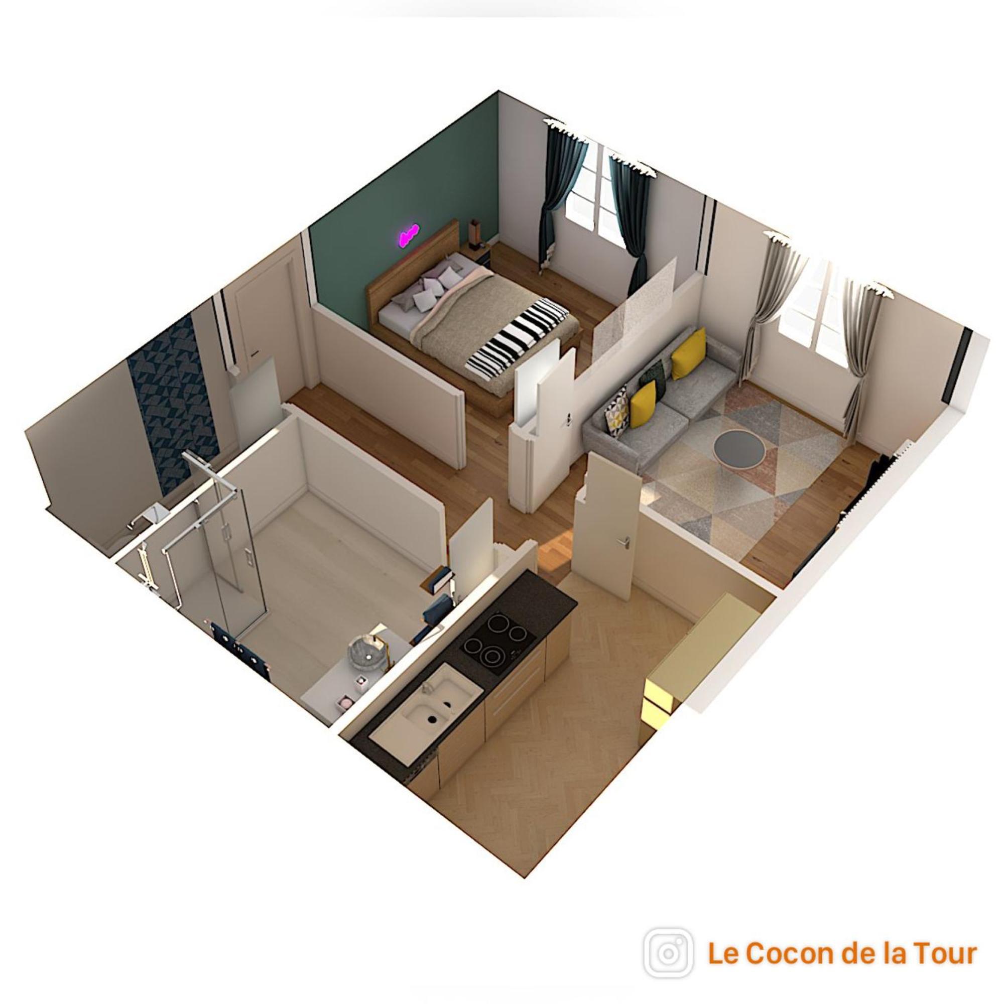 Апартаменти Le Cocon De La Tour -Vip-Compiegne-Hyper Centre Екстер'єр фото
